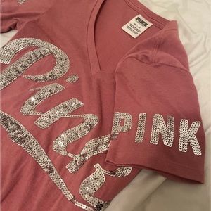 PINK sequins shirt